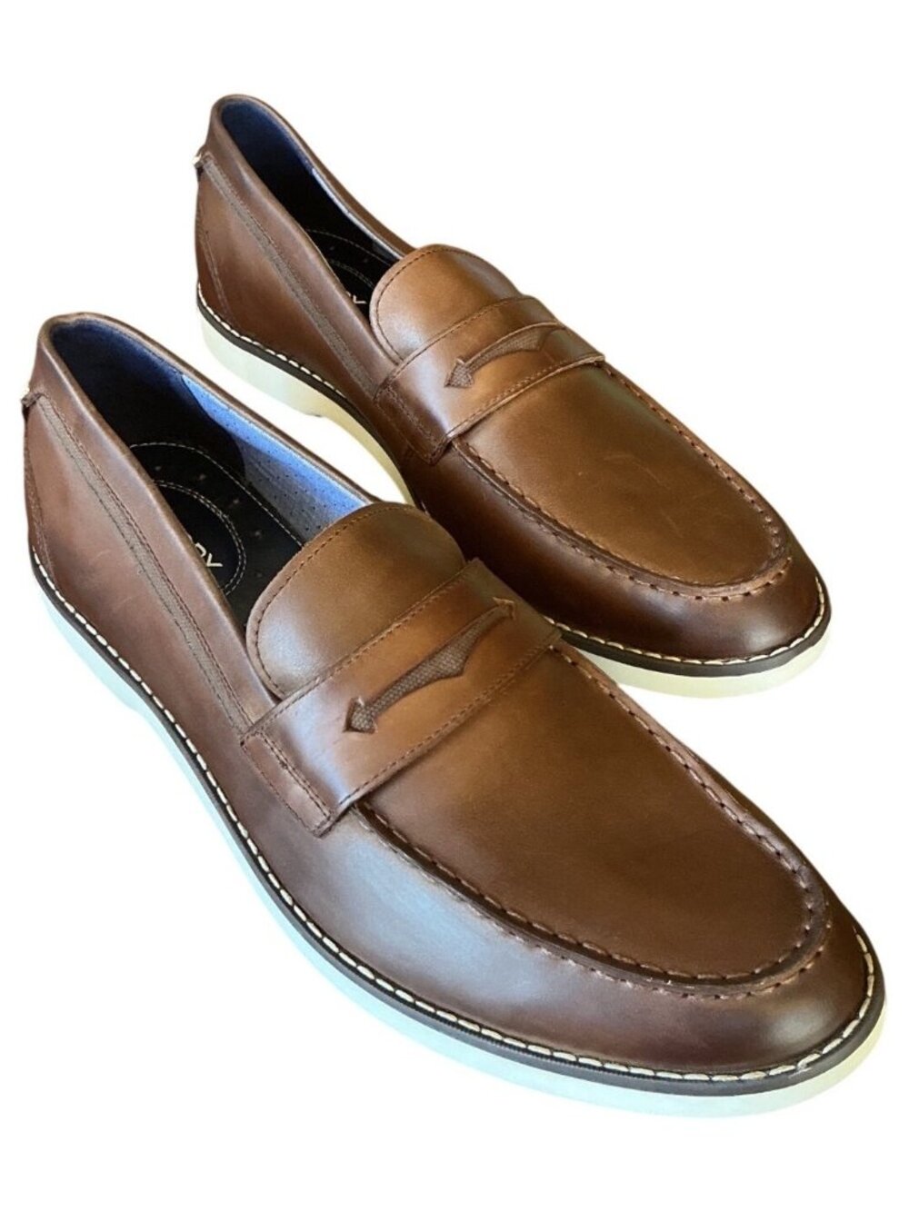 Sperry Newman Penny Loafers Men’s 11.5 Brown Leather New